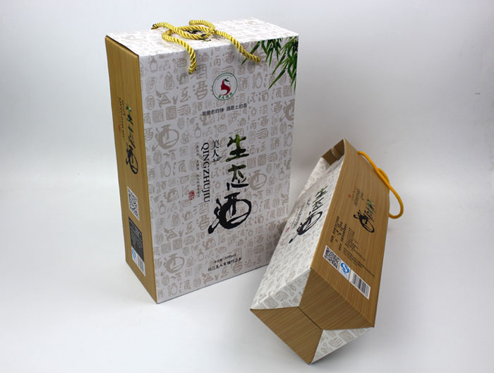個性禮盒包裝讓“竹筒酒”身價倍增，長沙包裝印刷廠再為桃江特產(chǎn)定制包裝