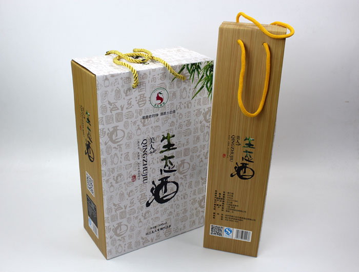 個性禮盒包裝讓“竹筒酒”身價倍增，長沙包裝印刷廠再為桃江特產(chǎn)定制包裝
